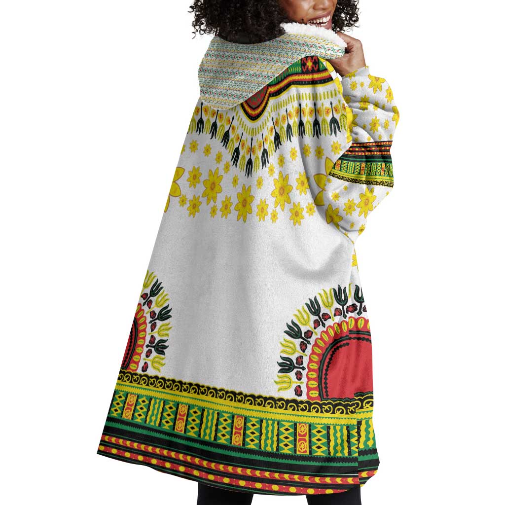 Afro Enkutatash Dashiki and Adey Abeba Wearable Blanket Hoodie LT9