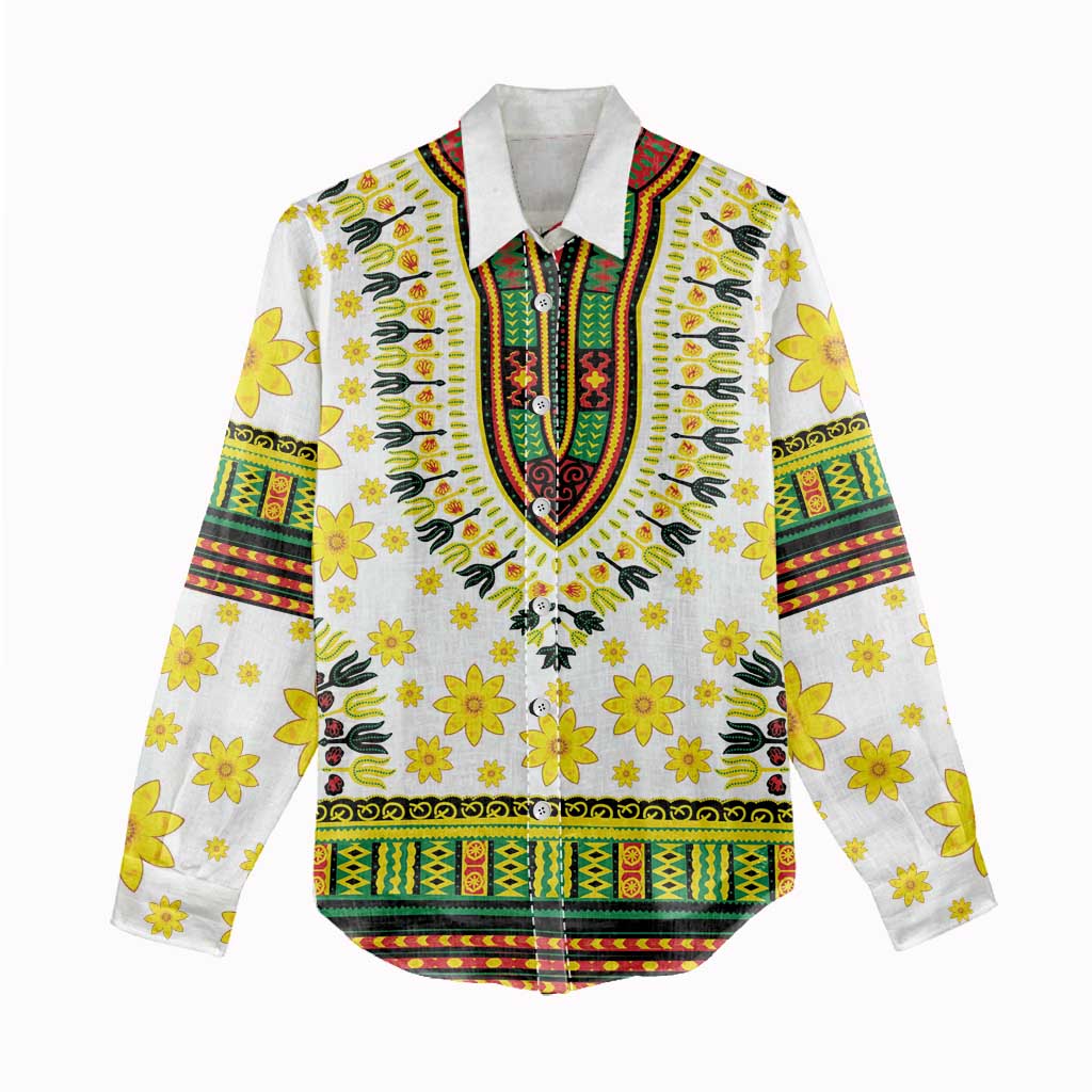 Afro Enkutatash Dashiki and Adey Abeba Women Casual Shirt LT9