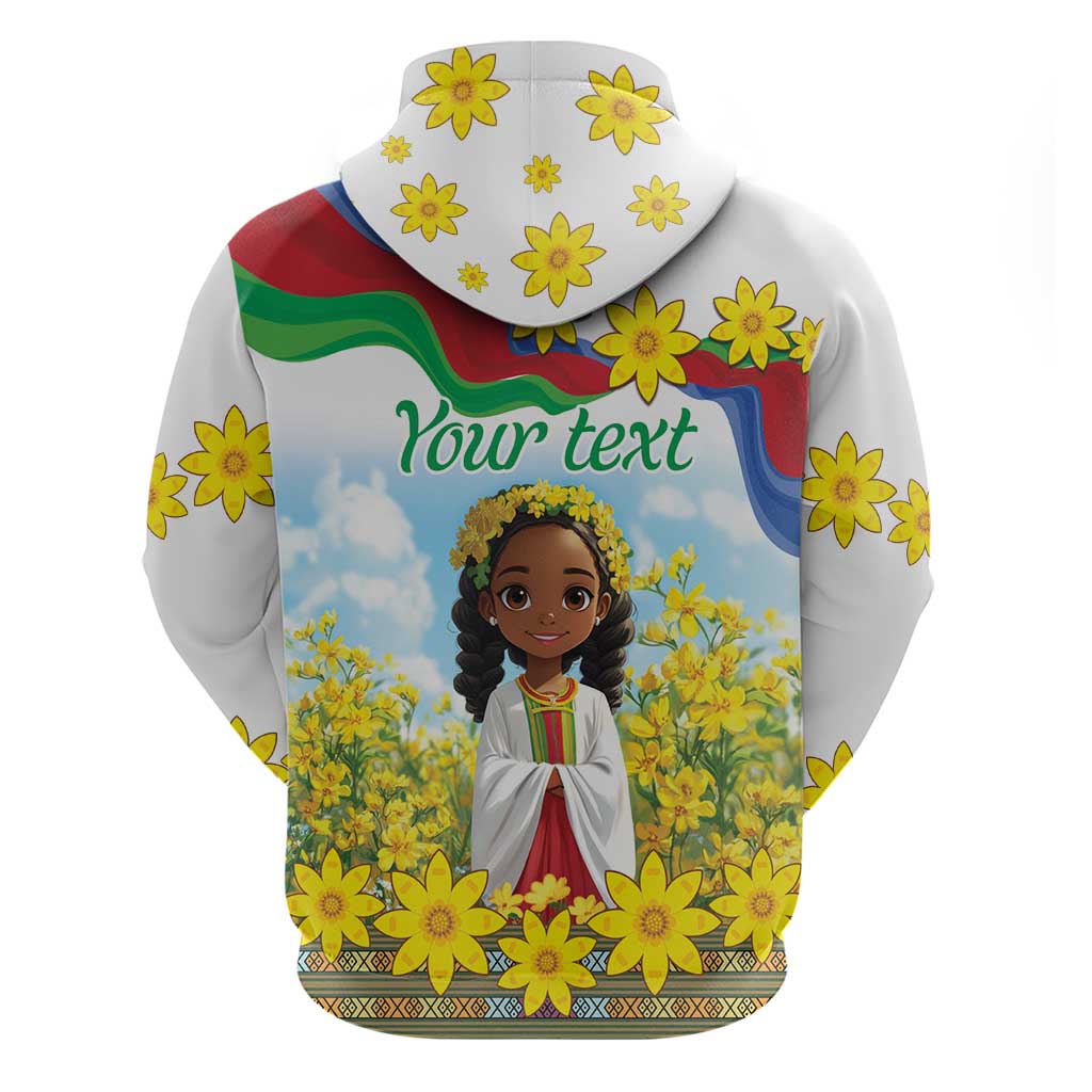Happy Enkutatash Eritrea Personalized Hoodie Beautiful Girl Adey Abeba Flower LT9