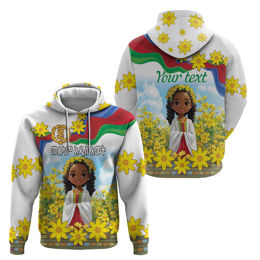 Happy Enkutatash Eritrea Personalized Hoodie Beautiful Girl Adey Abeba Flower LT9