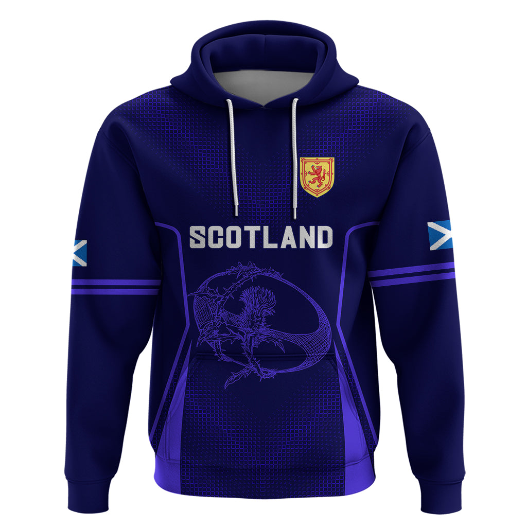 Scotland Rugby Hoodie Scottish Thistle World Cup 2023 LT9