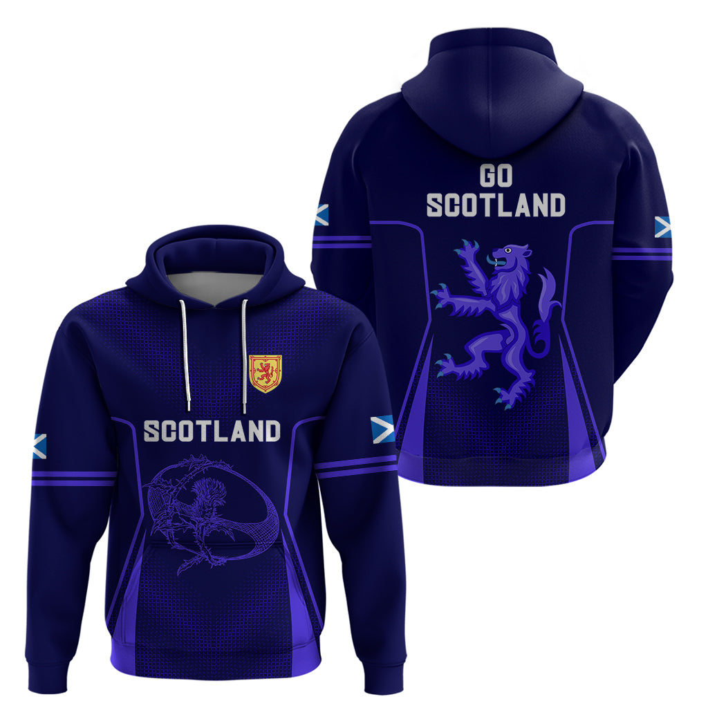 Scotland Rugby Hoodie Scottish Thistle World Cup 2023 LT9