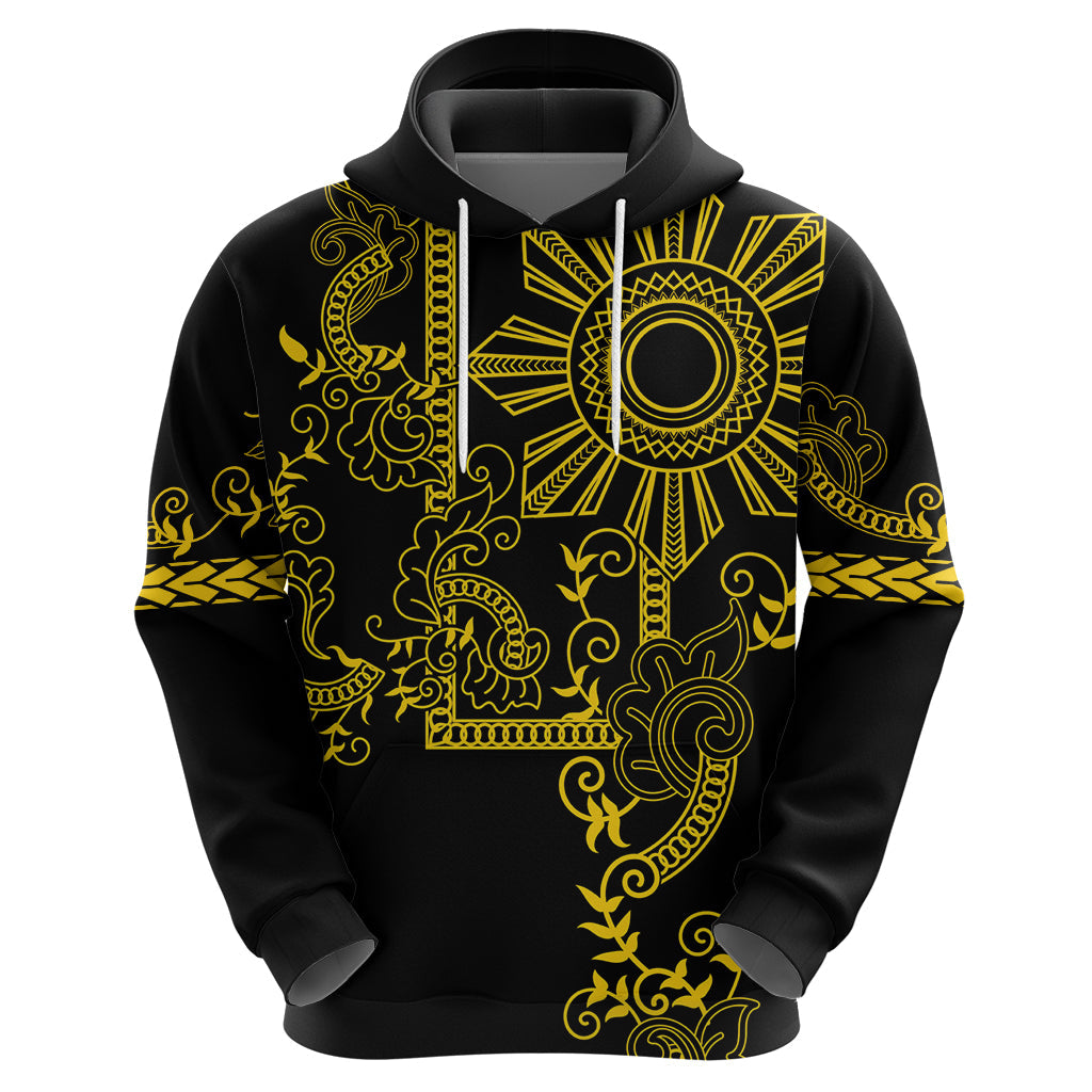 Filipino Sun Tribal Tattoo Hoodie Philippines Inspired Barong Simple Gold LT9