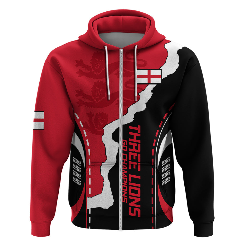 England Hoodie The Three Lions Football Go Champions Red LT9