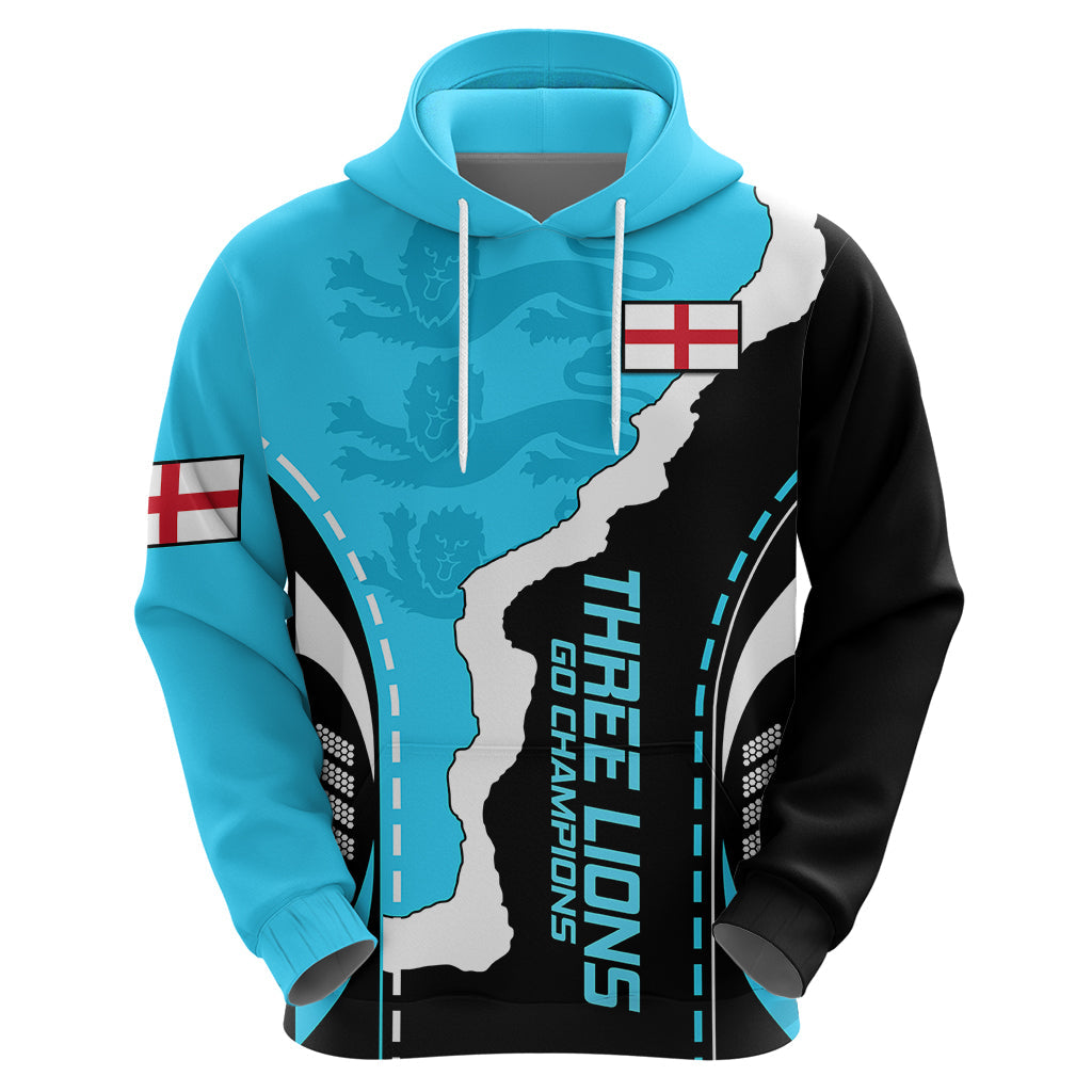 England Hoodie The Three Lions Football Go Champions Blue LT9