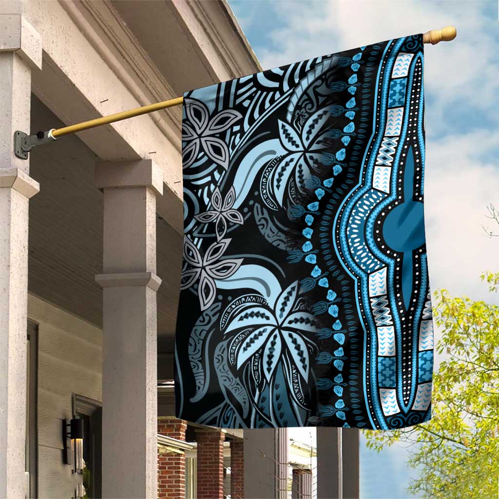 Polynesia Mixed African Dashiki Garden Flag Afro-pacific Culture - Blue LT9