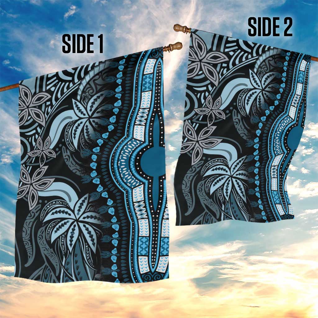 Polynesia Mixed African Dashiki Garden Flag Afro-pacific Culture - Blue LT9