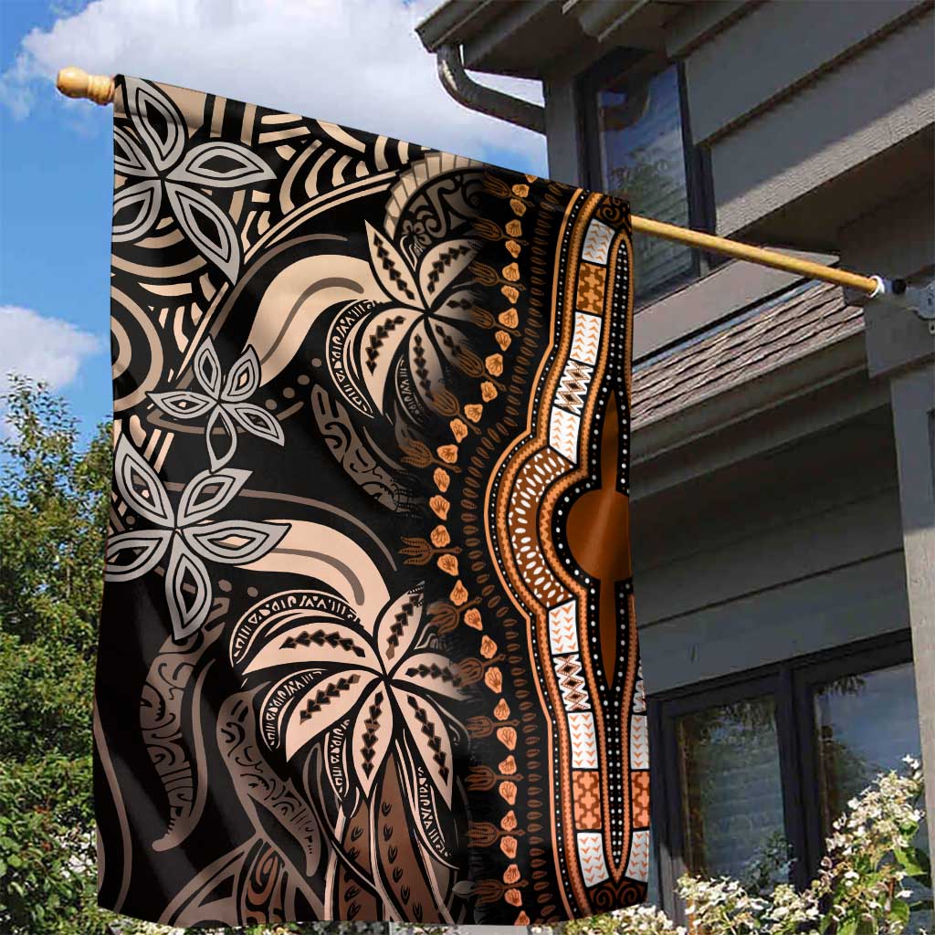 Polynesia Mixed African Dashiki Garden Flag Afro-pacific Culture - Gold LT9