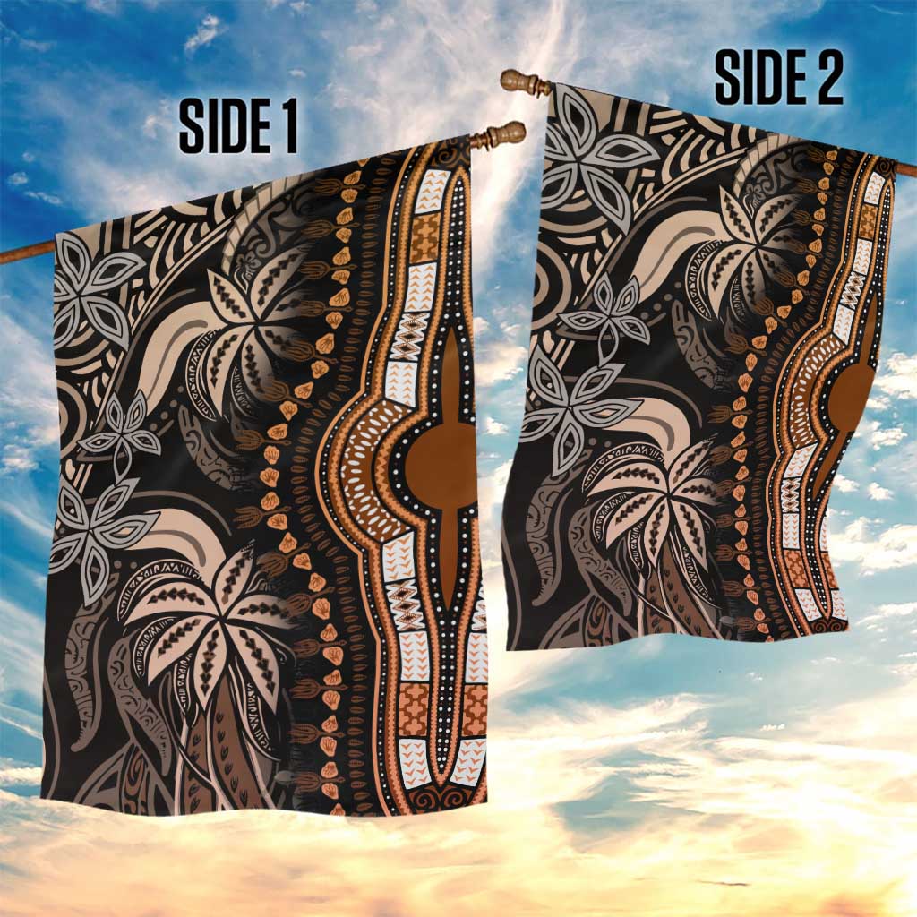 Polynesia Mixed African Dashiki Garden Flag Afro-pacific Culture - Gold LT9
