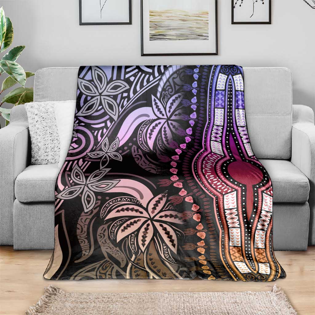 Polynesia Mixed African Dashiki Blanket Afro-pacific Culture - Pastel LT9