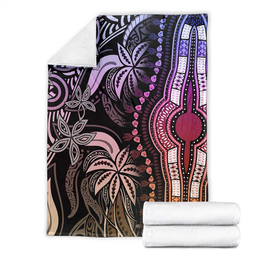 Polynesia Mixed African Dashiki Blanket Afro-pacific Culture - Pastel LT9