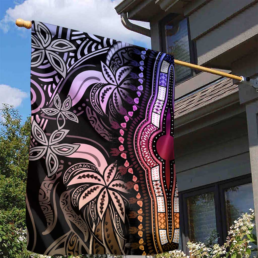 Polynesia Mixed African Dashiki Garden Flag Afro-pacific Culture - Pastel LT9