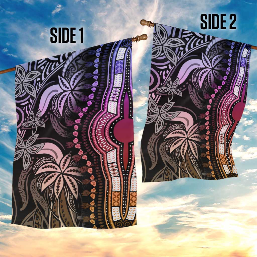 Polynesia Mixed African Dashiki Garden Flag Afro-pacific Culture - Pastel LT9
