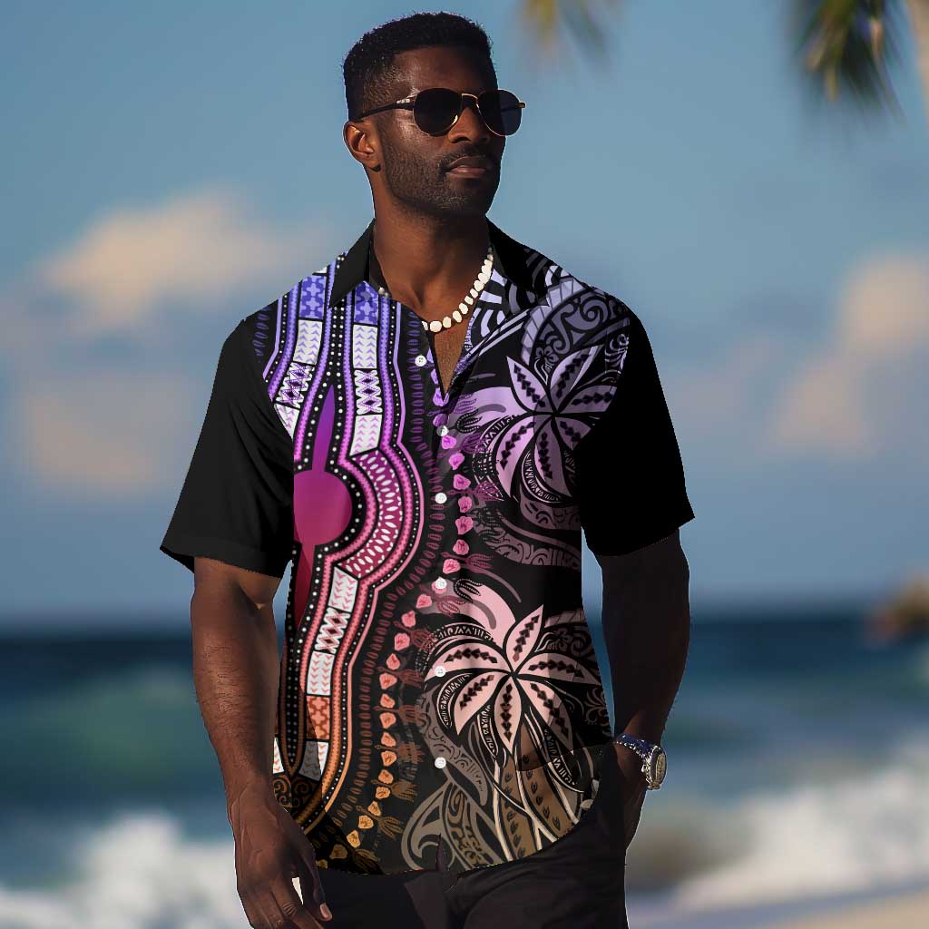 Polynesia Mixed African Dashiki Hawaiian Shirt Afro-pacific Culture - Pastel LT9