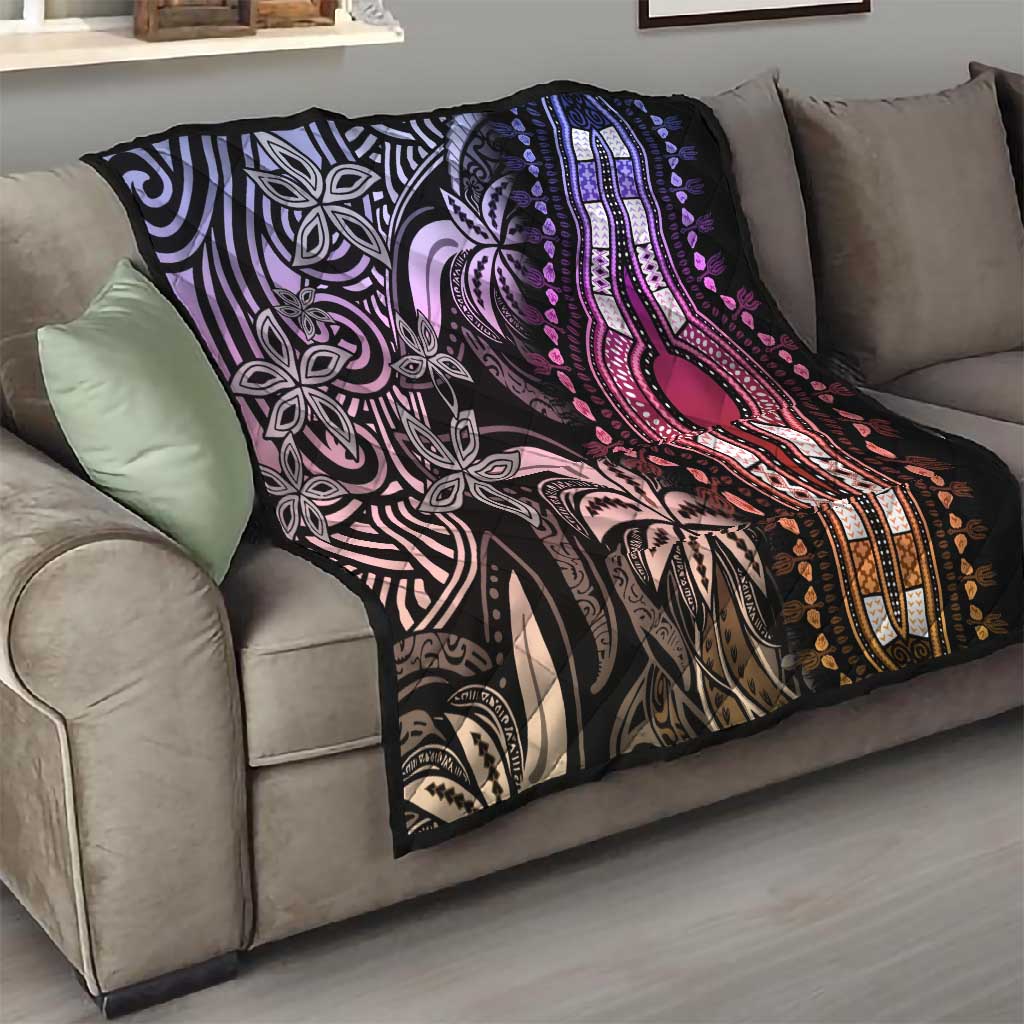 Polynesia Mixed African Dashiki Quilt Afro-pacific Culture - Pastel LT9