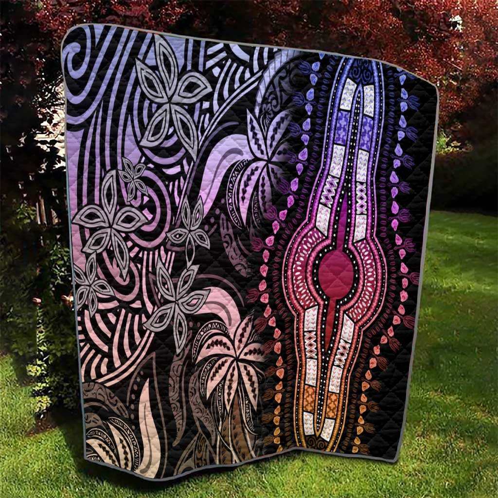 Polynesia Mixed African Dashiki Quilt Afro-pacific Culture - Pastel LT9