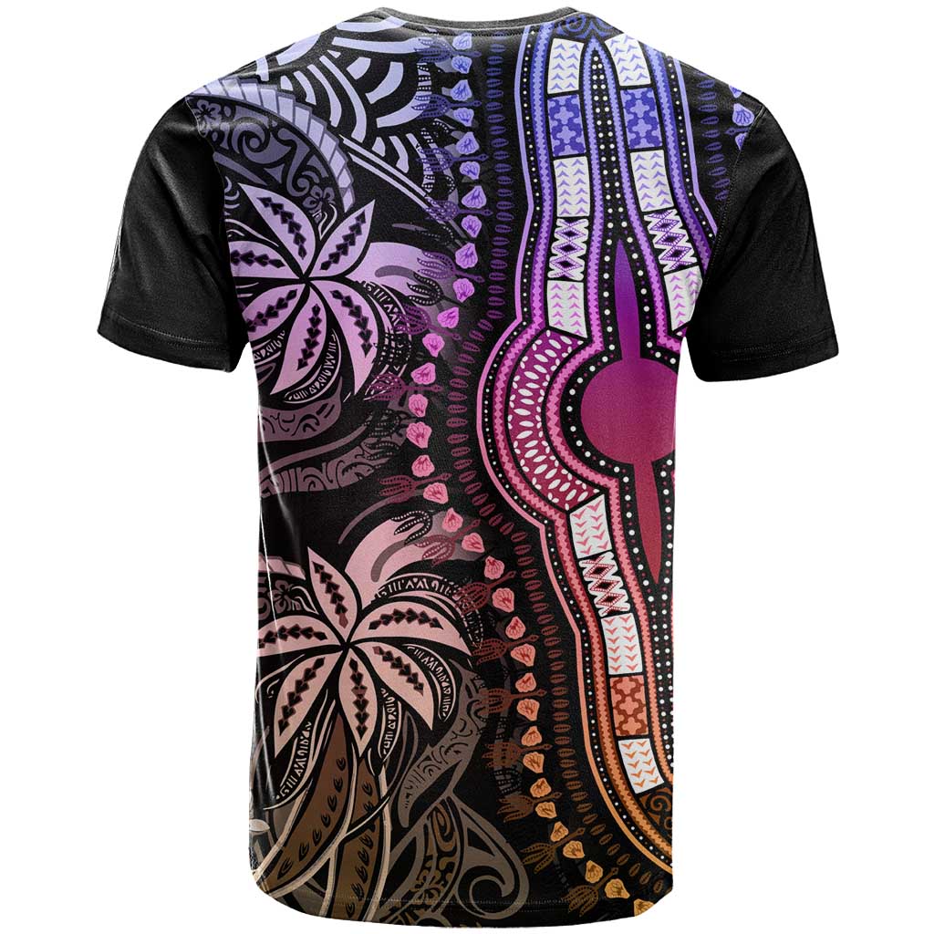Polynesia Mixed African Dashiki T shirt Afro-pacific Culture - Pastel LT9