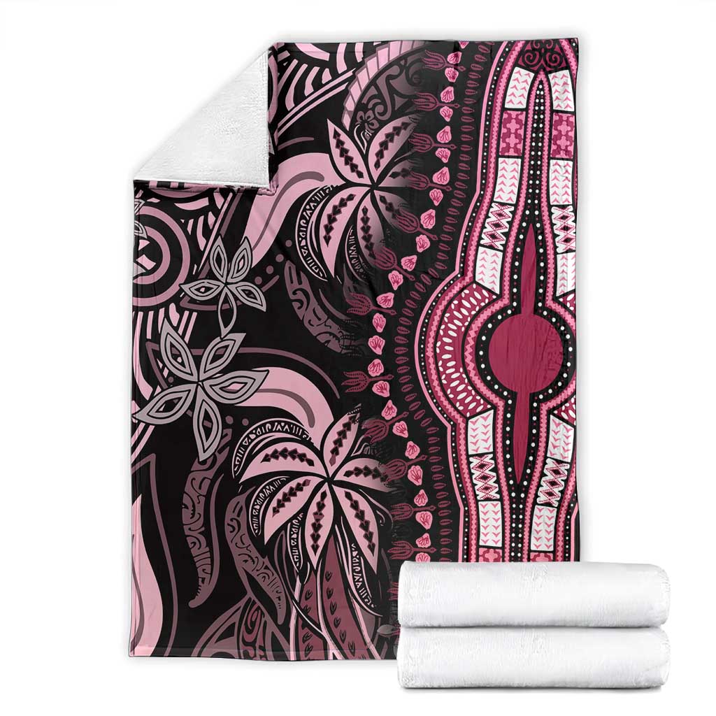 Polynesia Mixed African Dashiki Blanket Afro-pacific Culture - Pink LT9