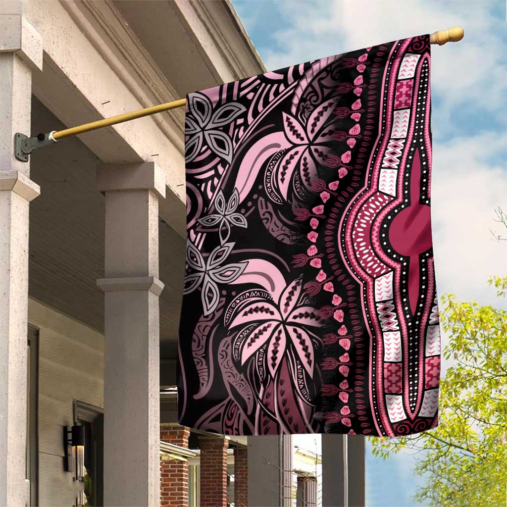 Polynesia Mixed African Dashiki Garden Flag Afro-pacific Culture - Pink LT9