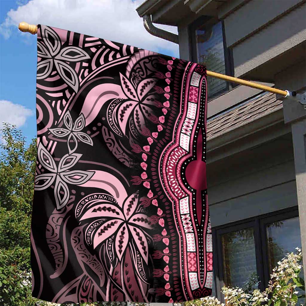 Polynesia Mixed African Dashiki Garden Flag Afro-pacific Culture - Pink LT9