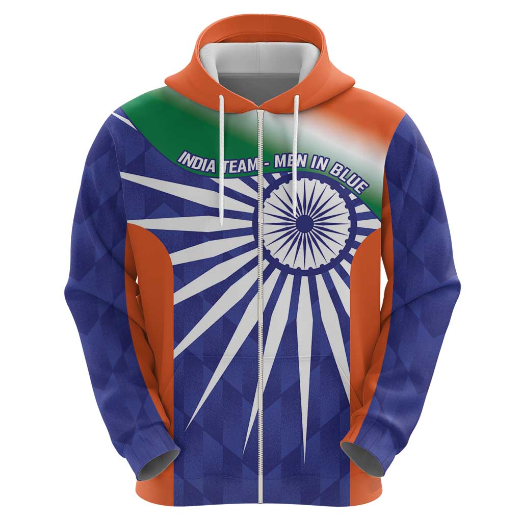 India Cricket Custom Hoodie Ashoka Chakra with Flag Style LT9