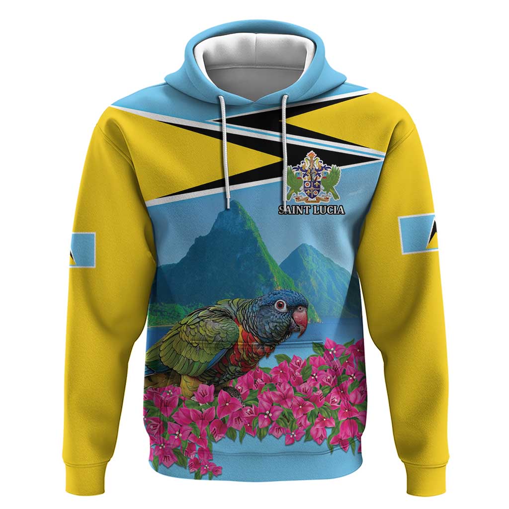 Personalized Pitons Saint Lucian Bougainvillea Hoodie LT9
