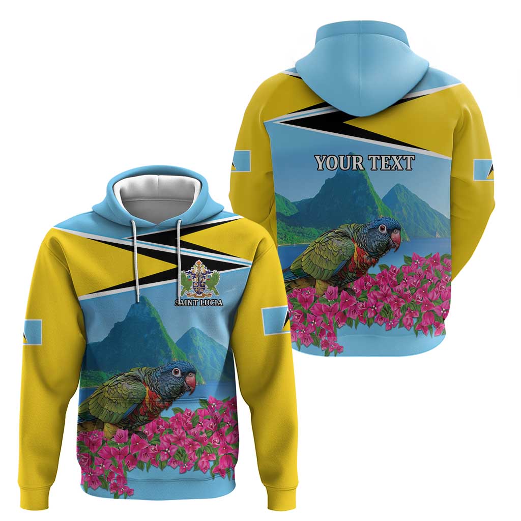 Personalized Pitons Saint Lucian Bougainvillea Hoodie LT9
