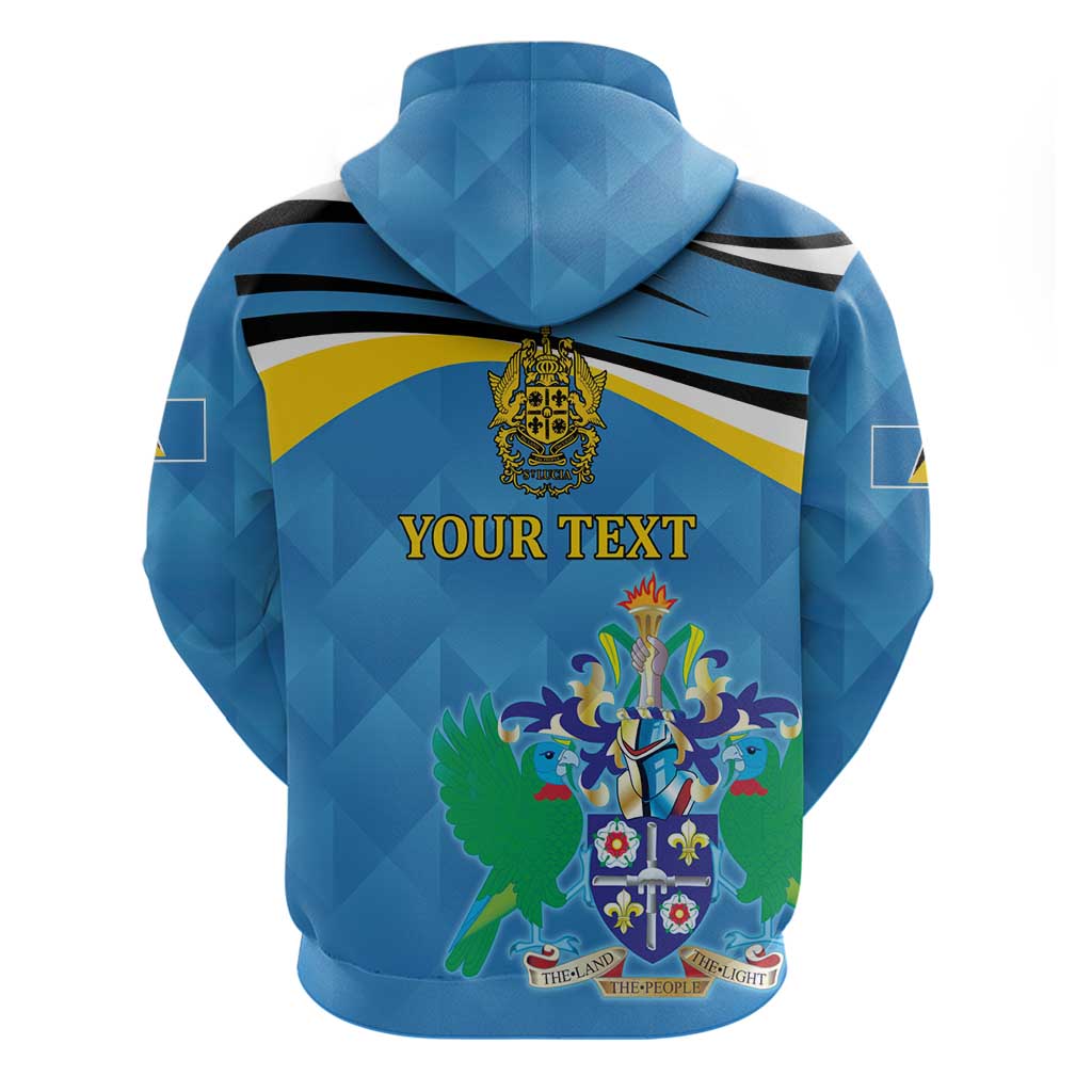 Personalized Saint Lucia Independence Day Hoodie Since 1979 LT9