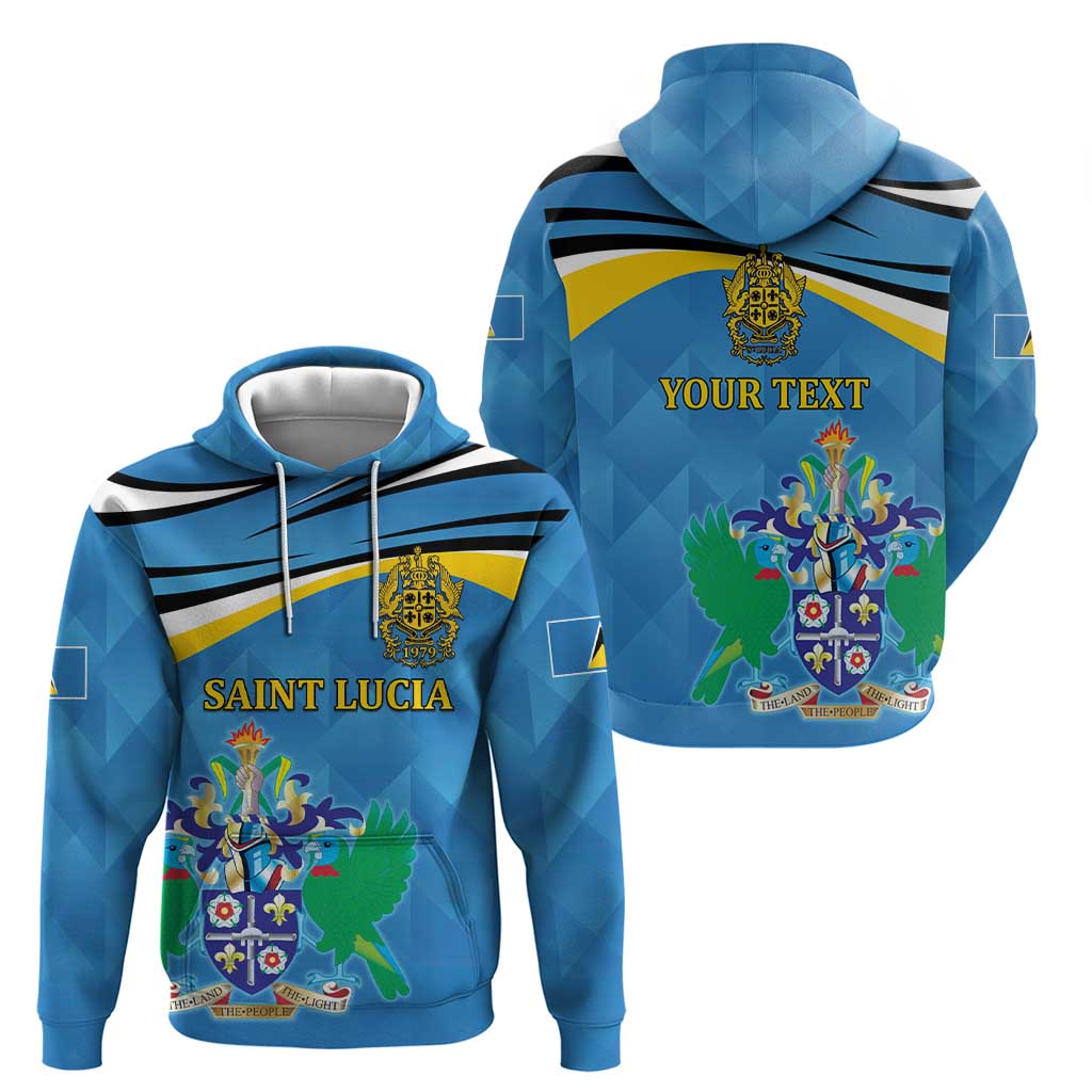 Personalized Saint Lucia Independence Day Hoodie Since 1979 LT9