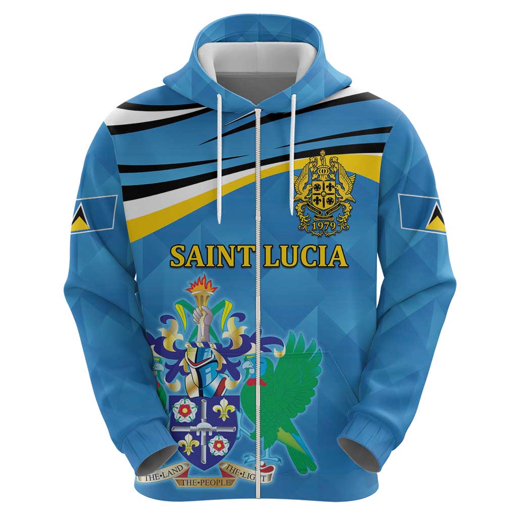 Personalized Saint Lucia Independence Day Hoodie Since 1979 LT9