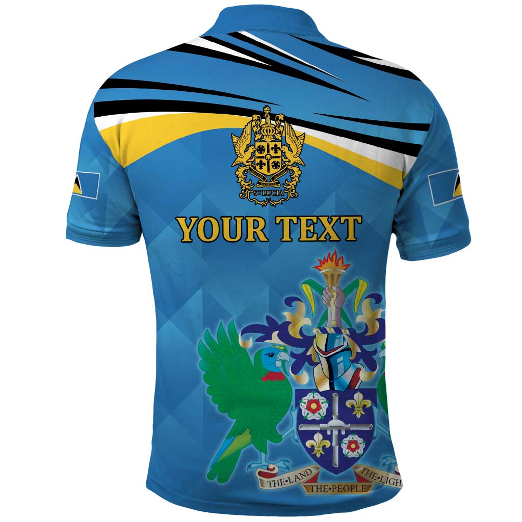 Personalized Saint Lucia Independence Day Polo Shirt Since 1979 LT9