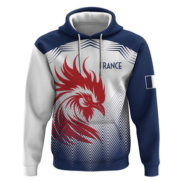 Custom France Rugby Hoodie Summer Paris 2024 LT9