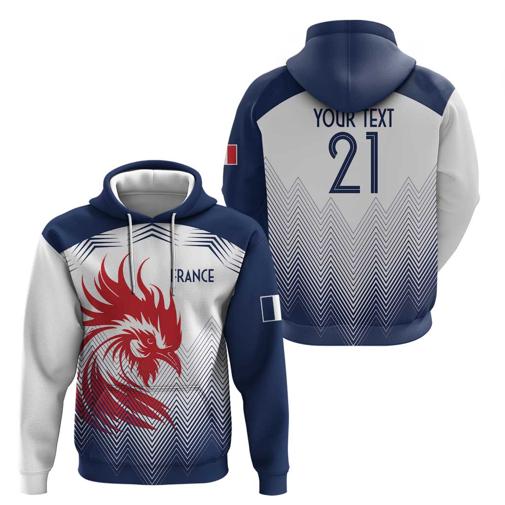 Custom France Rugby Hoodie Summer Paris 2024 LT9
