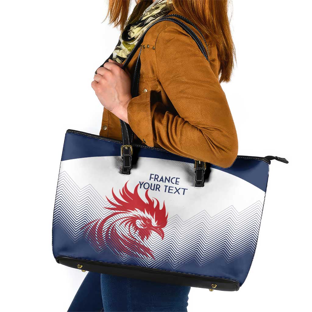 Custom France Rugby Leather Tote Bag Summer Paris 2024 LT9