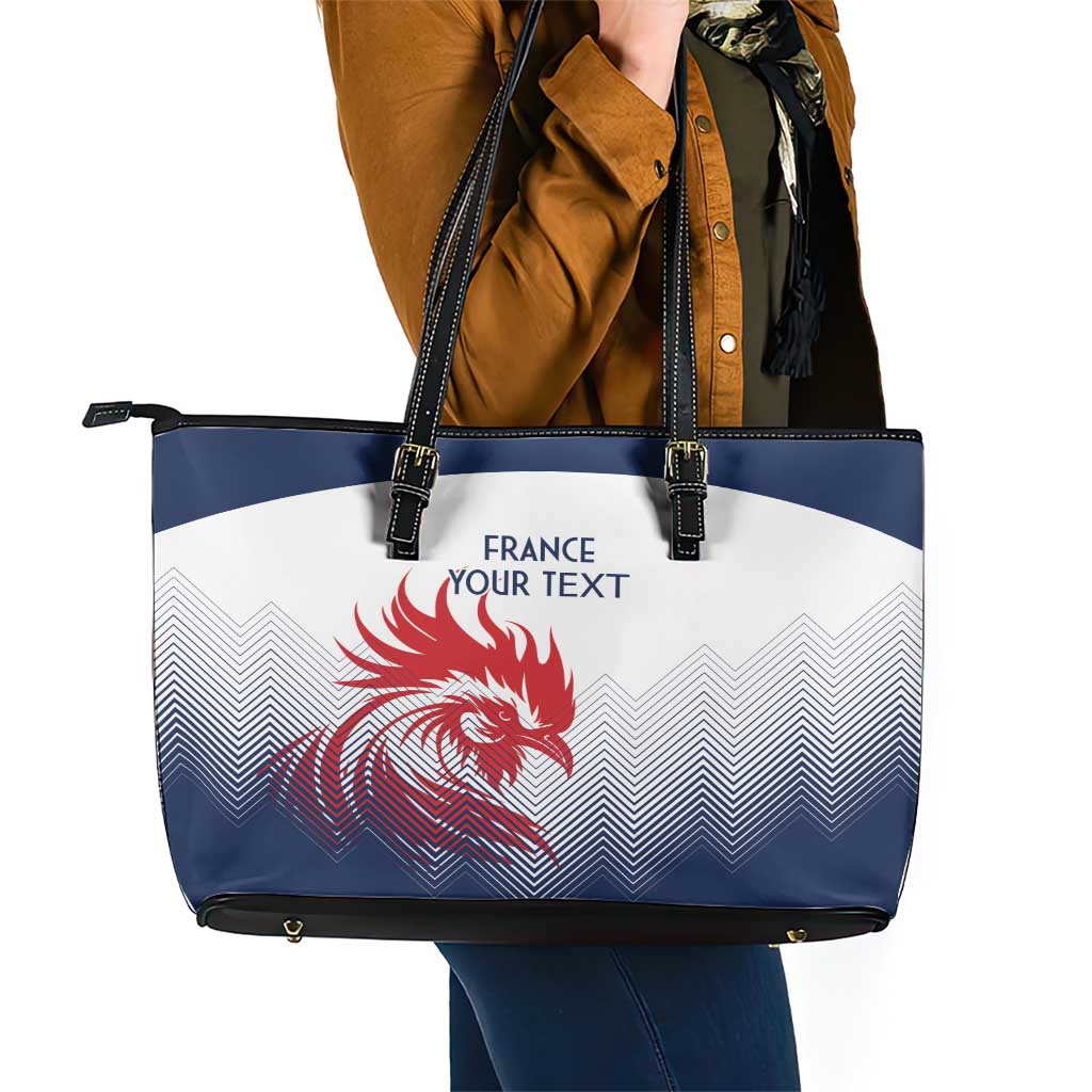 Custom France Rugby Leather Tote Bag Summer Paris 2024 LT9
