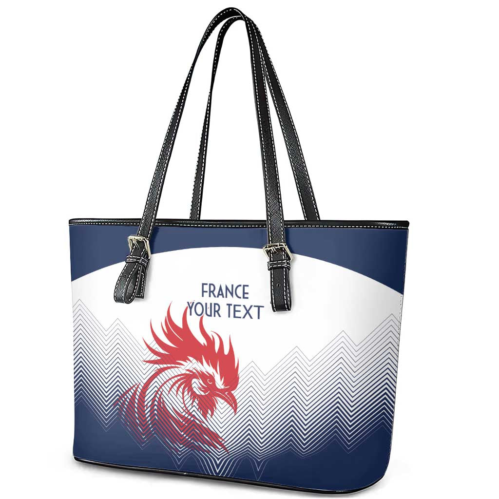 Custom France Rugby Leather Tote Bag Summer Paris 2024 LT9