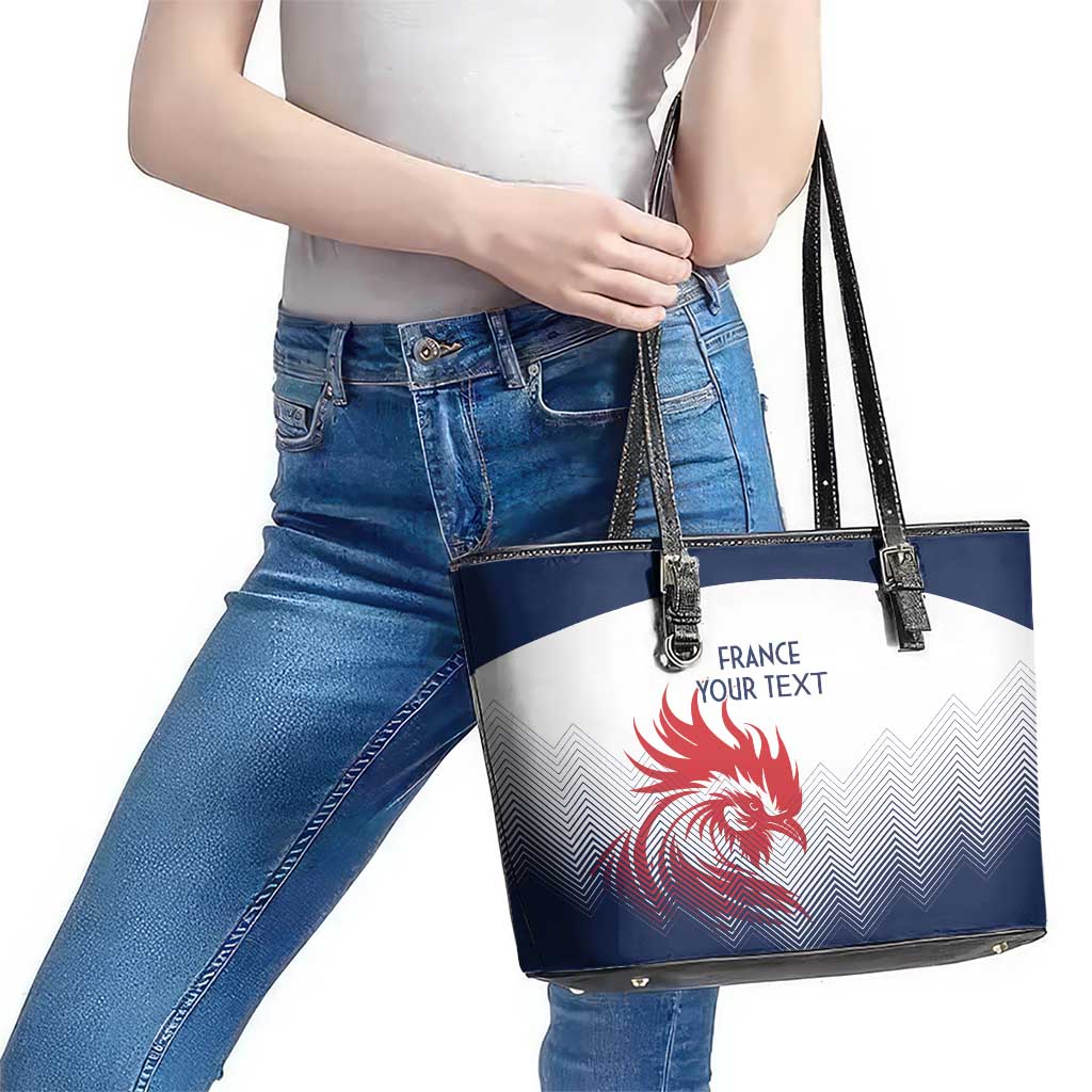 Custom France Rugby Leather Tote Bag Summer Paris 2024 LT9
