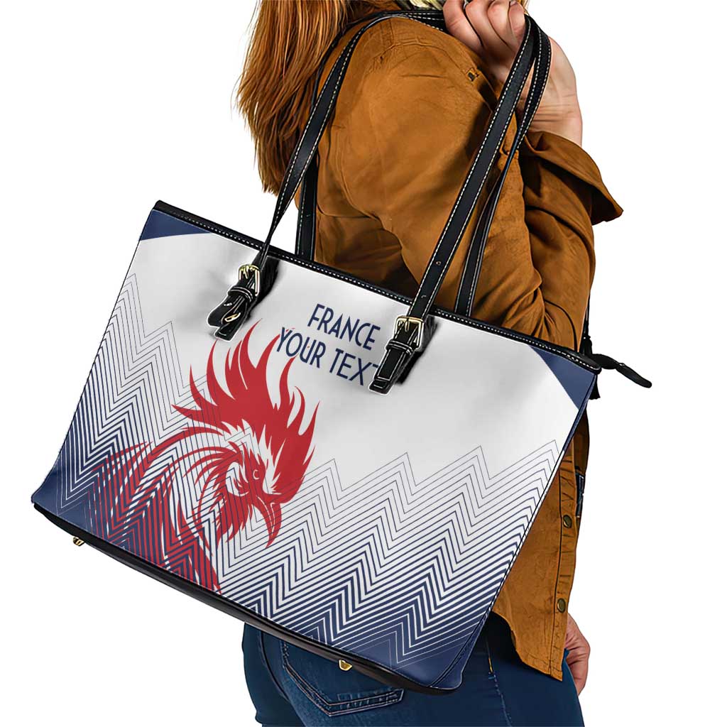 Custom France Rugby Leather Tote Bag Summer Paris 2024 LT9