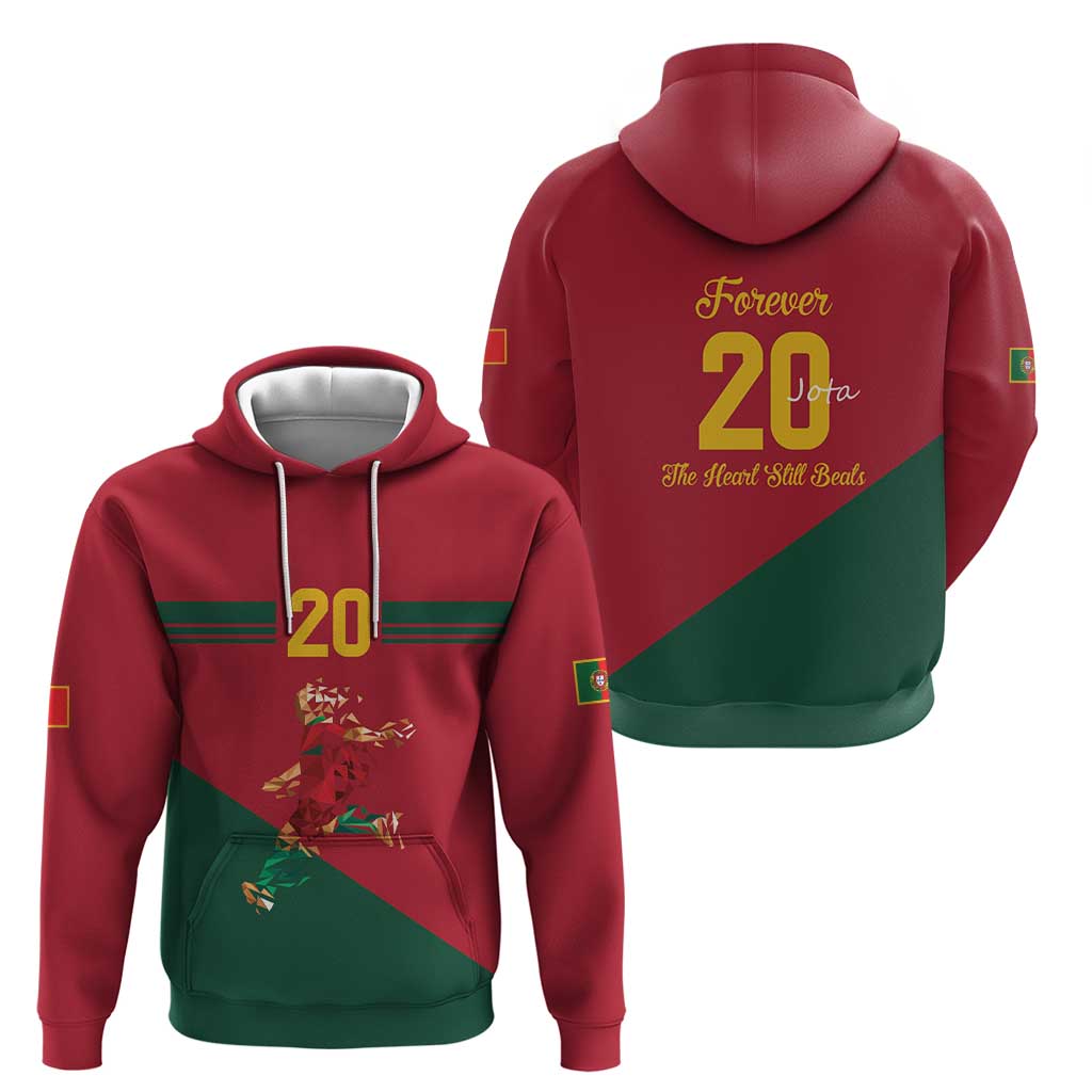 Portuguese Footballer Memorial Hoodie Forever 20 The Heart Still Beats LT9