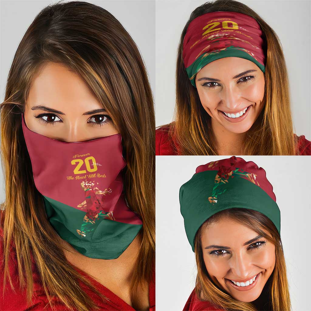 Portuguese Footballer Memorial Neck Gaiter Forever 20 The Heart Still Beats LT9