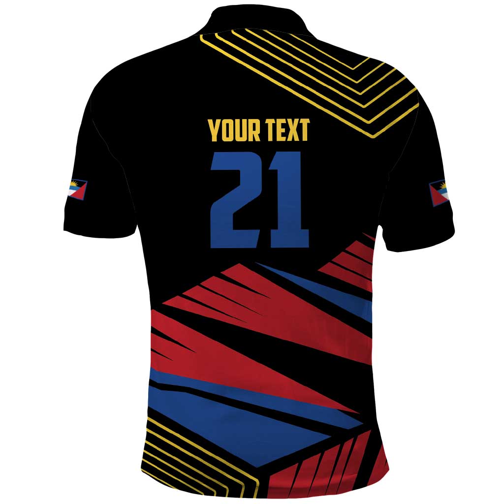 Custom Caribbean Cricket Antigua and Barbuda Polo Shirt LT9