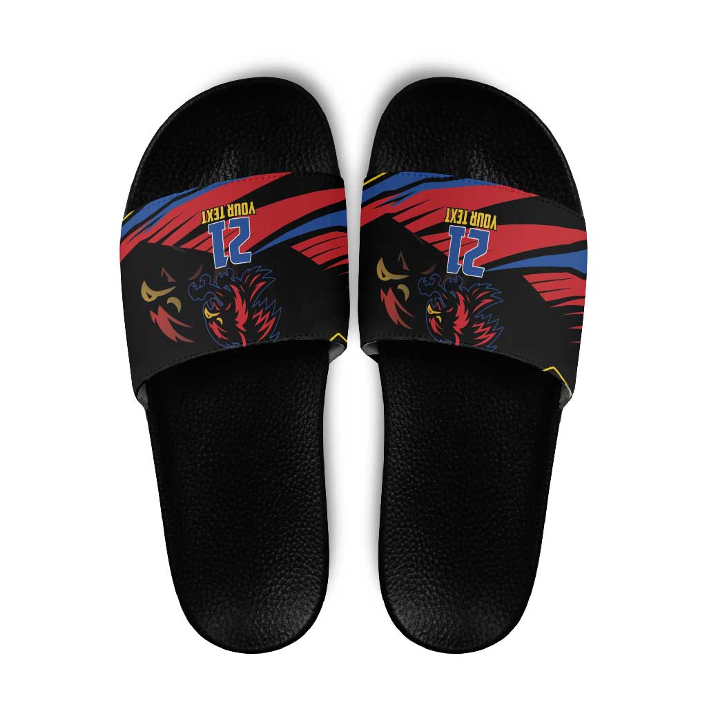 Custom Caribbean Cricket Antigua and Barbuda Slide Sandals LT9
