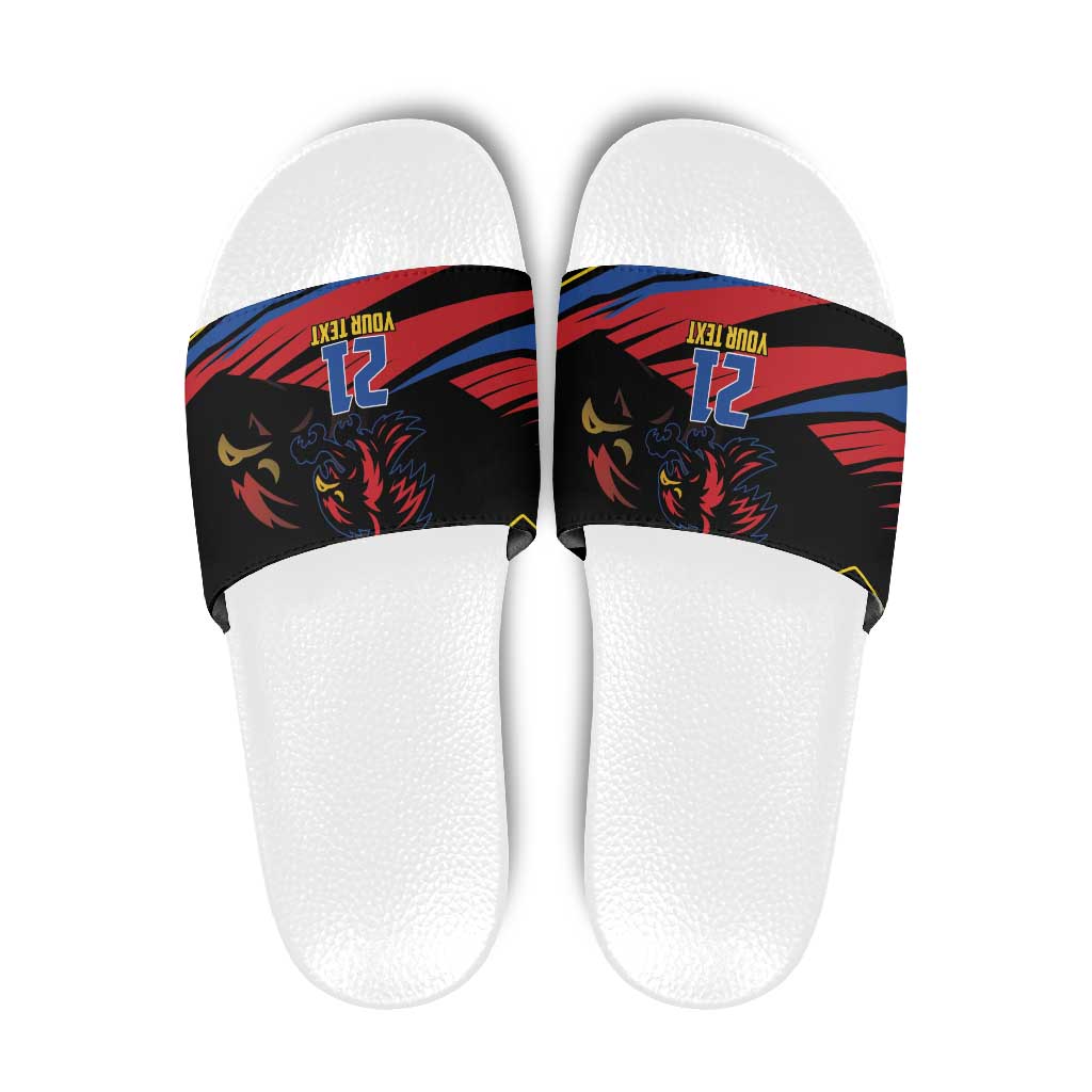 Custom Caribbean Cricket Antigua and Barbuda Slide Sandals LT9