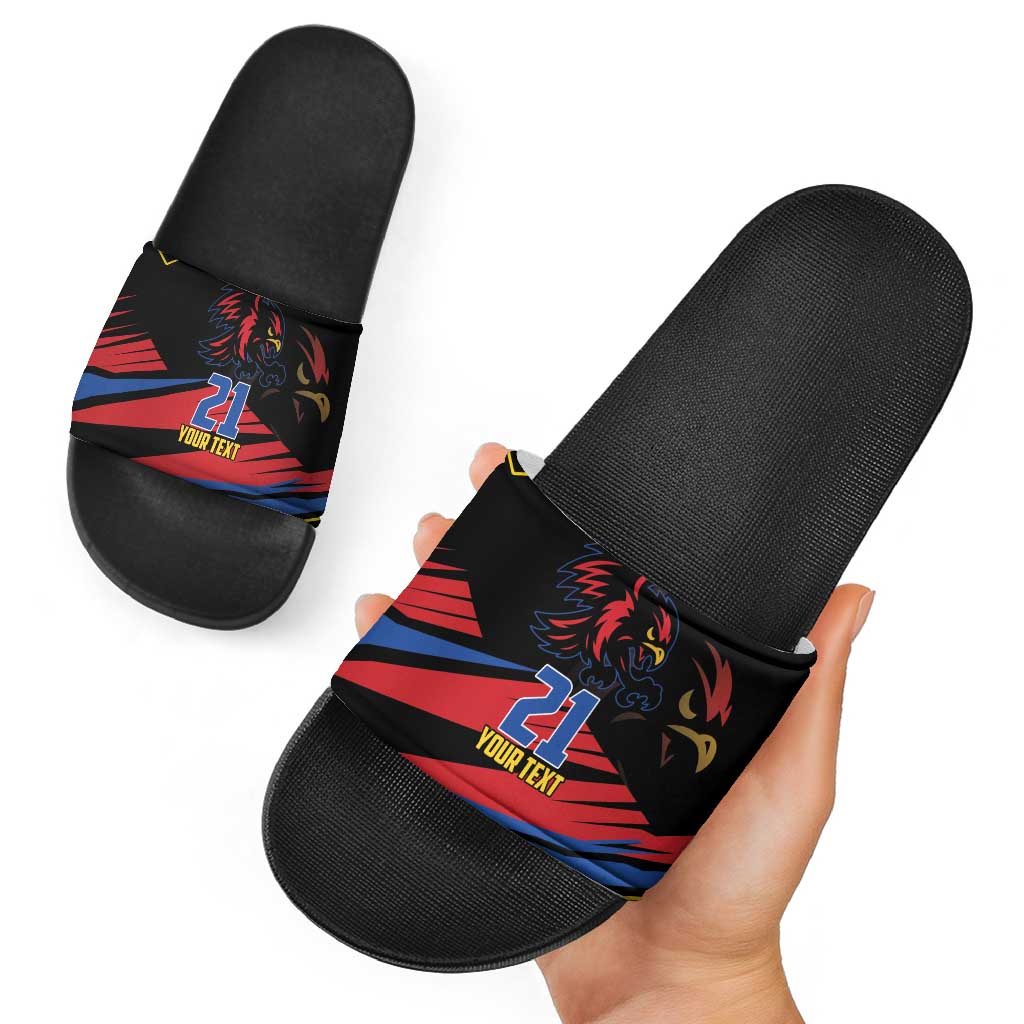 Custom Caribbean Cricket Antigua and Barbuda Slide Sandals LT9