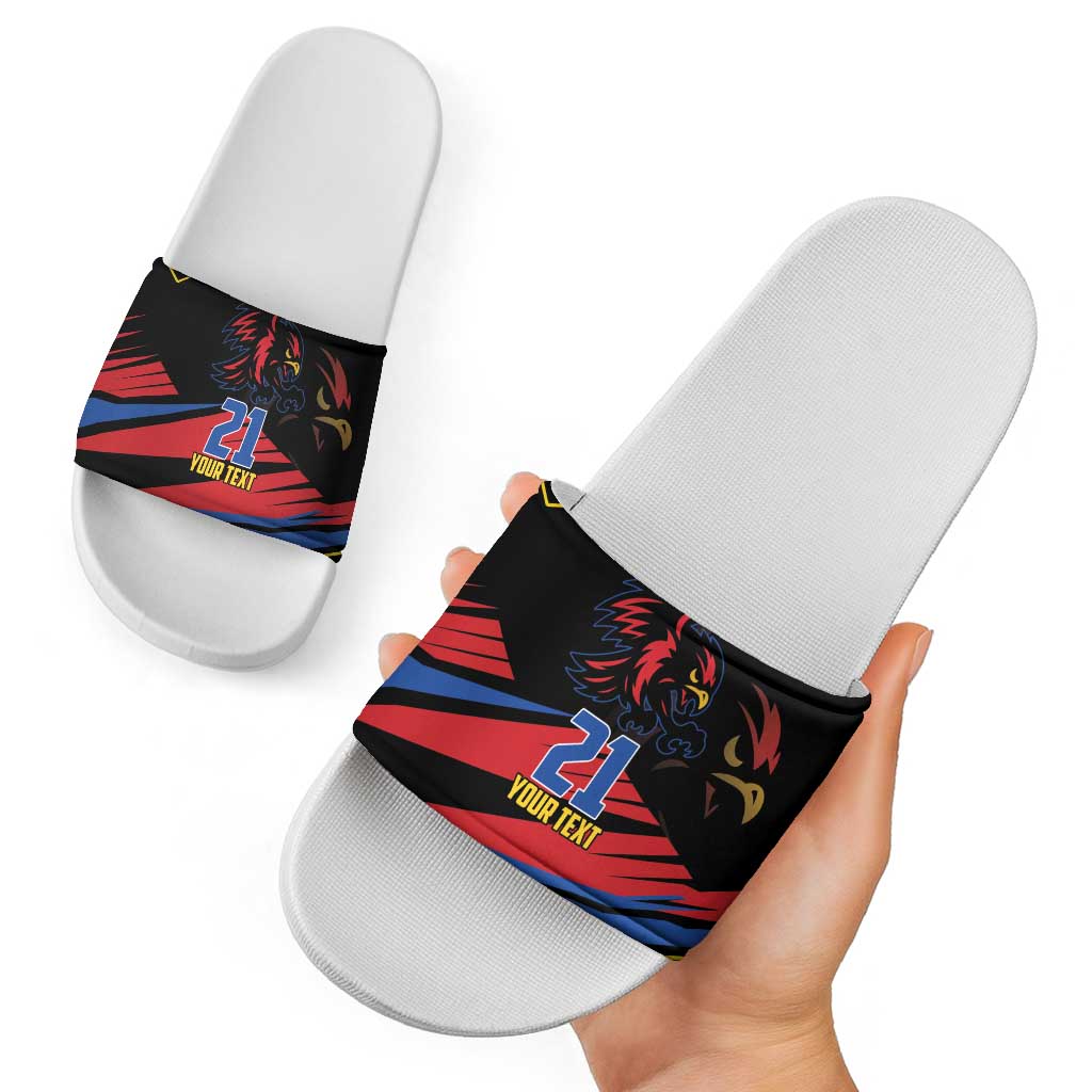 Custom Caribbean Cricket Antigua and Barbuda Slide Sandals LT9