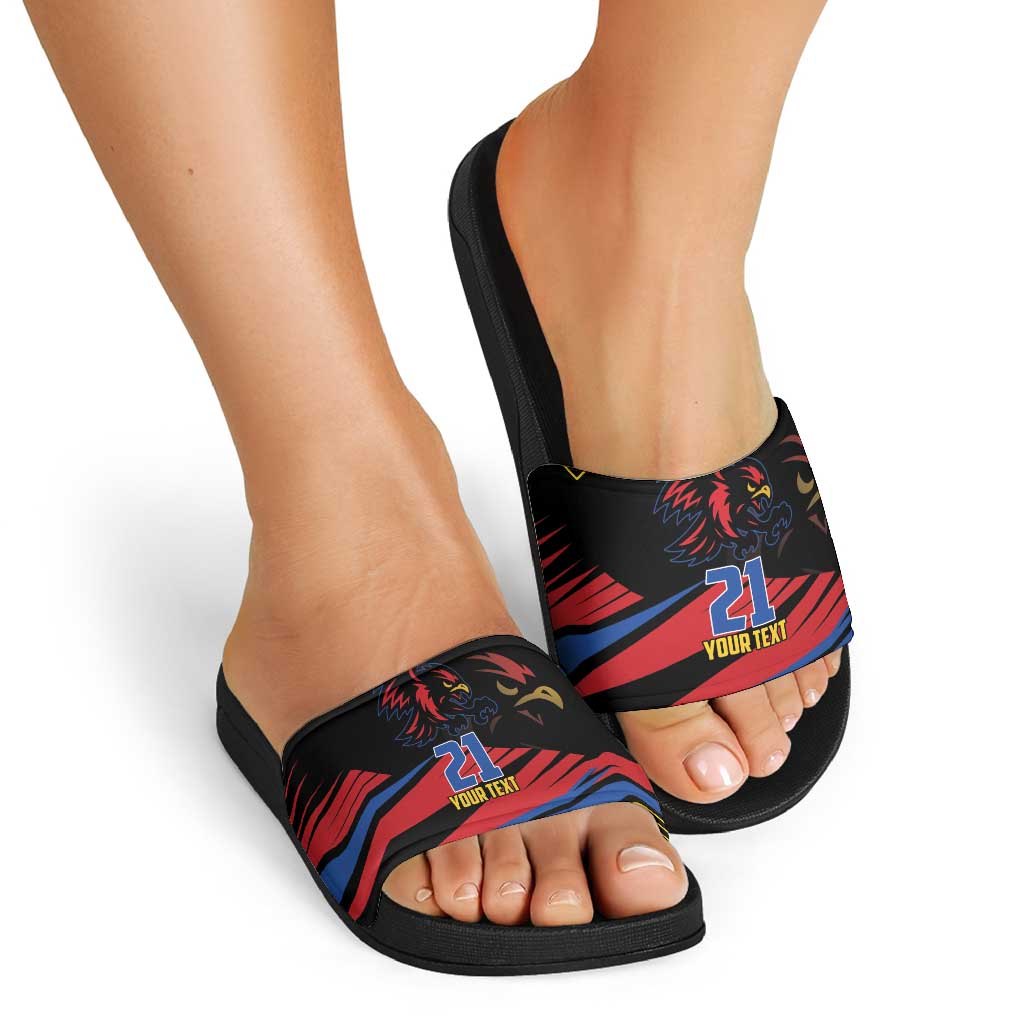 Custom Caribbean Cricket Antigua and Barbuda Slide Sandals LT9