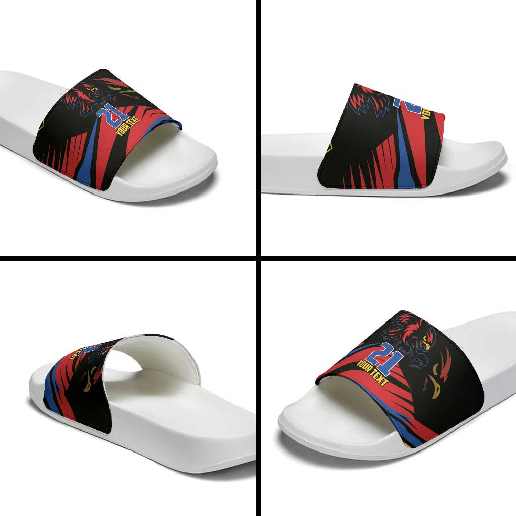 Custom Caribbean Cricket Antigua and Barbuda Slide Sandals LT9