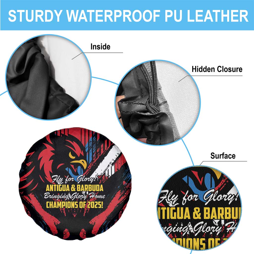 Caribbean Cricket Antigua and Barbuda Spare Tire Cover First Crown Forever Proud LT9