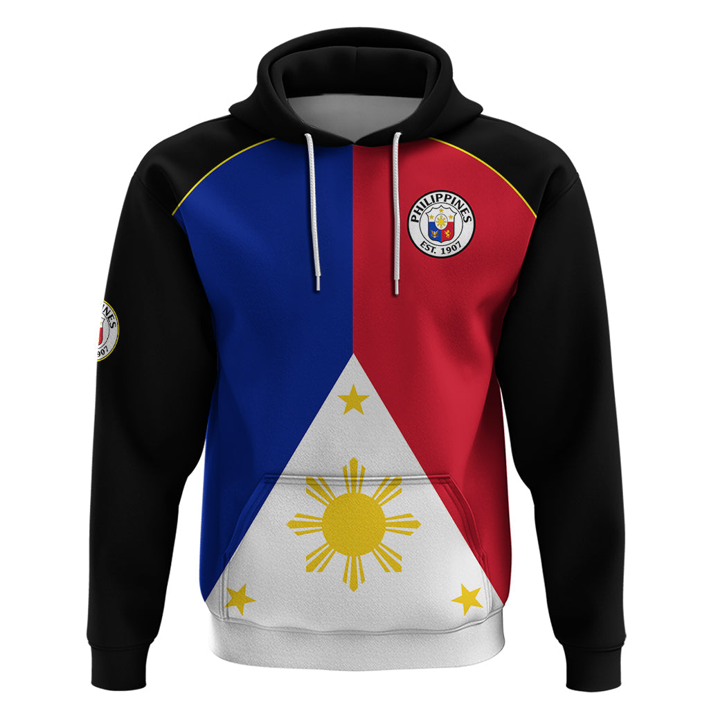 Custom Philippines Concept Home Football Hoodie Pilipinas Flag Black Style 2023 LT9