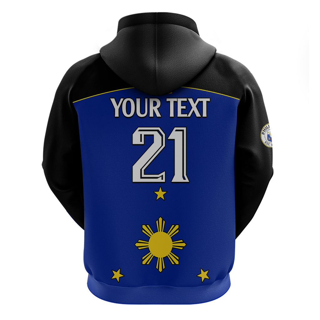 Custom Philippines Concept Home Football Hoodie Pilipinas Flag Black Style 2023 LT9